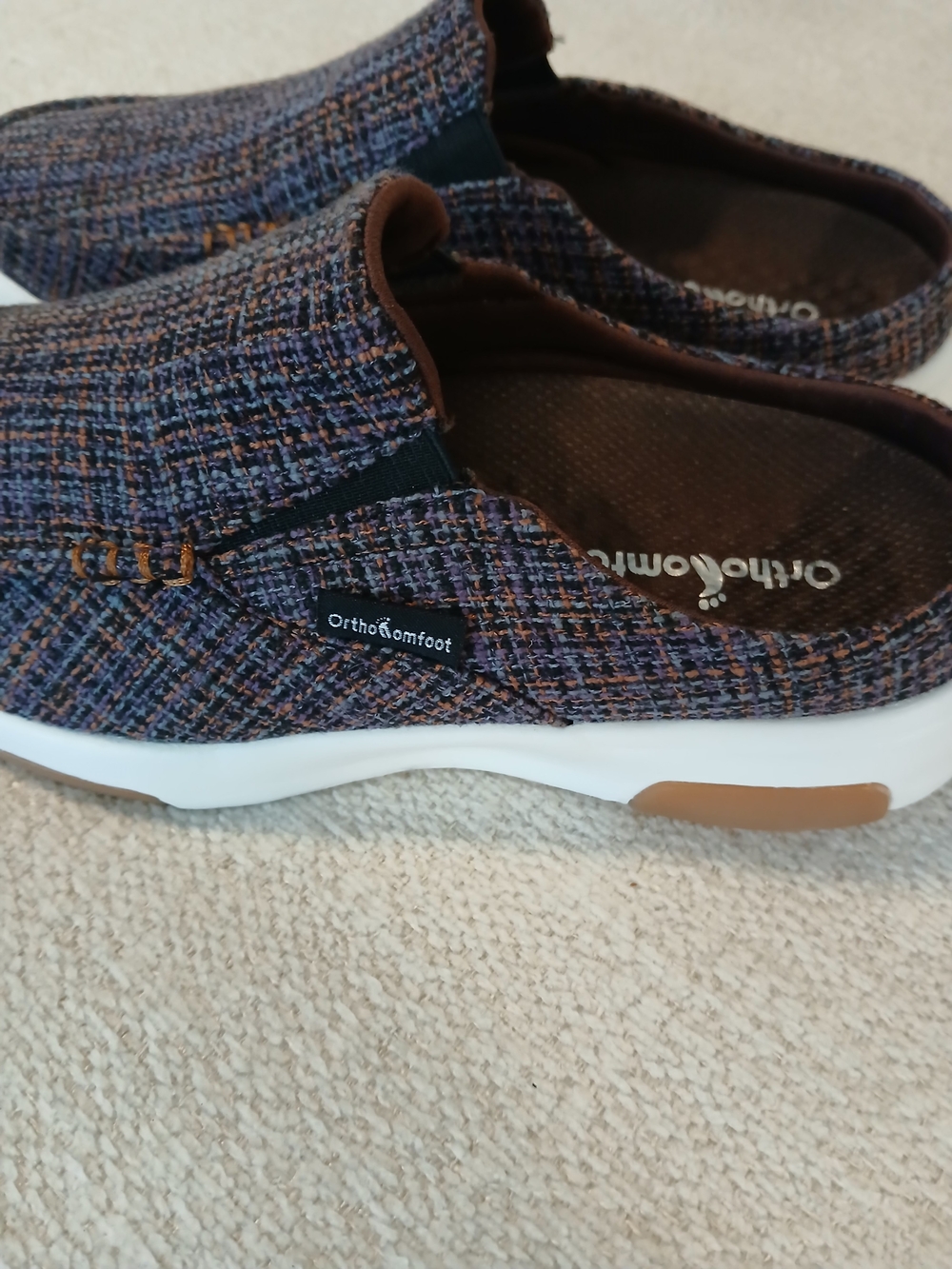 ✨️Like NEW! •OrthoComfort• Slip-On Casual Comfort Shoes - Brown Multi - Picture 14 of 14
